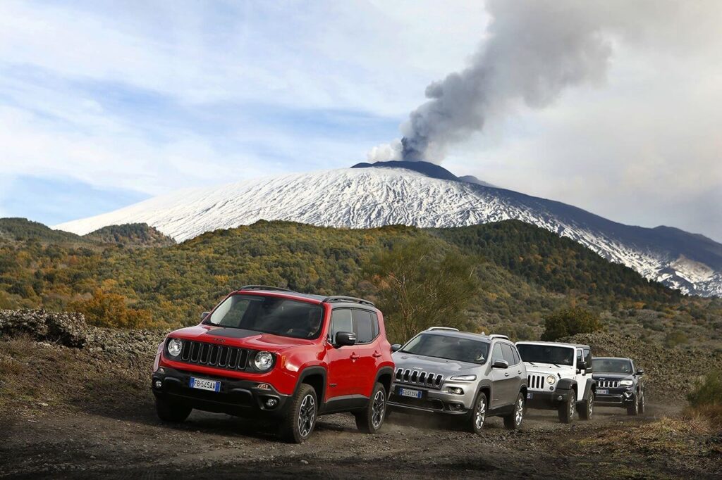 , Jeep na&nbsp;zboczach Etny