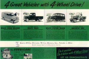 1954 Jeep 4x4 jeepa z lat piędziesiątych