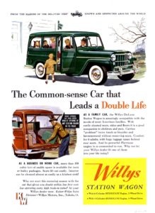1954 Willys Station Wagon jeepa z lat piędziesiątych