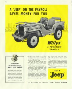 Pierwsze reklamy Jeep
