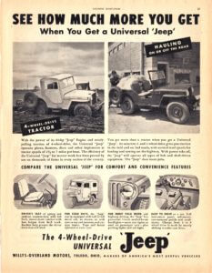 Pierwsze reklamy Jeep