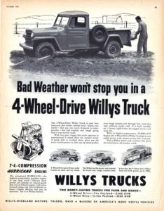 Pierwsze reklamy Jeep