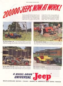 Pierwsze reklamy Jeep