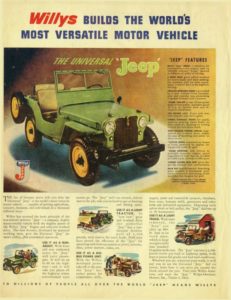 Pierwsze reklamy Jeep